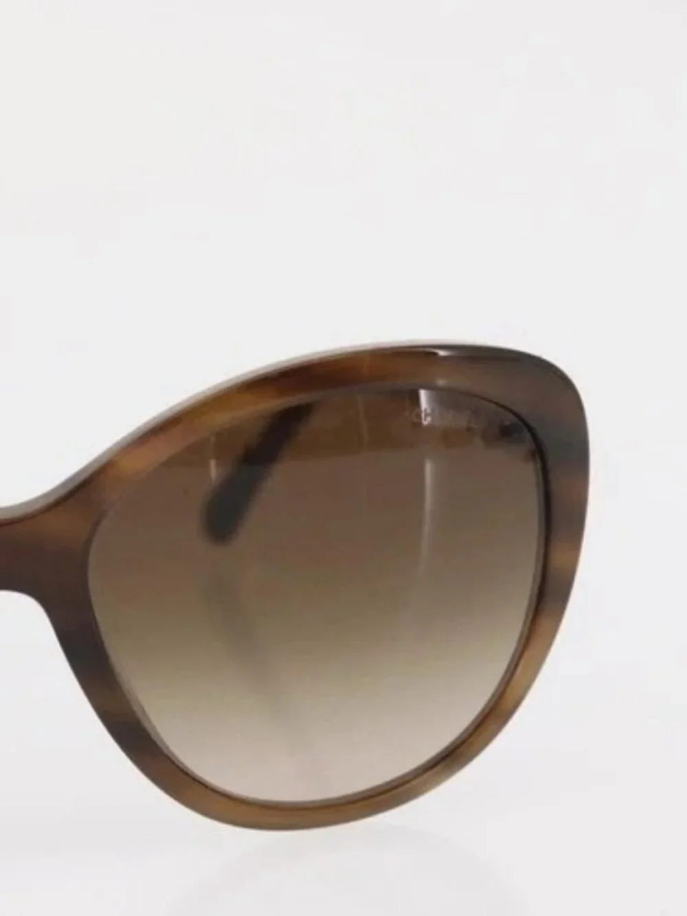 CHANEL Sunglasses plastic Brown CC Auth BA8711V